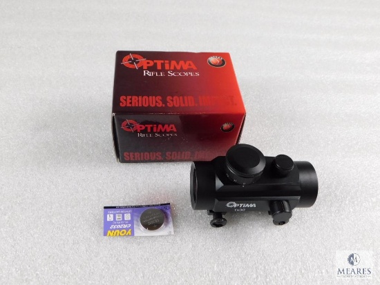 New Optima 30mm red dot sight with mount