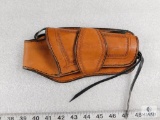 Leather holster fits Colt or Ruger sheriff's model