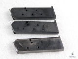 3 1911 .45 ACP pistol mags