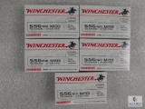 100 rounds Winchester 5.56 ammo. 55 grain FMJ