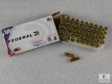 50 rounds Federal 9mm ammo. 115 grain hollow point