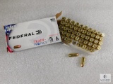 50 rounds Federal 9mm ammo. 115 grain hollow point