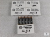 100 rounds Red Army .223 ammo. 55 grain FMJ