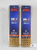 200 rounds CCI Mini Mag .22 long rifle ammo. 40 grain copper plated