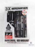 New UTG 3x magnifier with flip to side QD mount