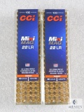 200 rounds CCI Mini Mag .22 long rifle ammo. 40 grain copper plated