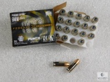 20 rounds Federal Punch 9mm ammo. 124 grain jacketed hollow point