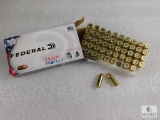 50 rounds Federal 9mm ammo. 115 grain hollow point