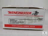 150 rounds Winchester .223 ammo. 55 grain FMJ