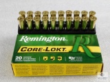 20 rounds Remington 30-30 ammo. 170 grain soft point