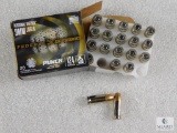 20 rounds Federal Punch 9mm ammo. 124 grain jacketed hollow point