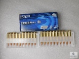 20 rounds Federal 22-250 ammo. 50 grain hollow point