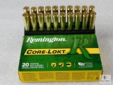 20 rounds Remington .30-06 ammo. 180 grain PSP