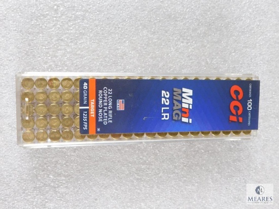 100 Rounds CCI Mini-Mag .22LR 40 Grain 1235 FPS Ammo