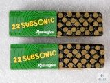 100 Rounds Remington Subsonic .22LR Hollow Point Ammo