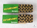 100 Rounds Remington Subsonic .22LR Hollow Point Ammo