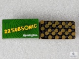 50 Rounds Remington Subsonic .22LR Hollow Point Ammo