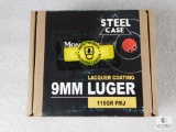 200 Rounds Monarch 9mm Luger Steel Case Ammo 115 Grain FMJ