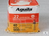 Approximately 500 Rounds Aguila .22LR 40 Grain Ammo