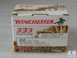 333 Rounds Winchester .22LR 36 Grain Hollow Point Copper Plated 1280 FPS Ammo