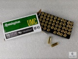 50 Rounds Remington UMC .40 S&W 180 Grain FMJ Ammo 990 FPS