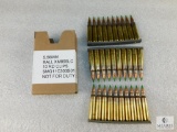 30 Rounds Ball XM855LC 5.56mm Ammo on Stripper Clips