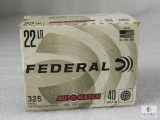 325 Rounds Federal .22LR 40 Grain Automatch Ammo