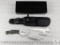 New Fixed Blade Tactical Knife with 4 Quick Change Blades & Sheath