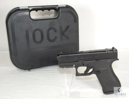 New in the Case! Glock 43X 9mm Luger Semi-Auto Pistol with Accessories