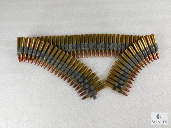 Approximately 70 Rounds .30-06 Soft Point Ammo on Belt Clips