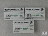 60 Rounds Winchester 5.56mm M8555 Green FMJ Ammo