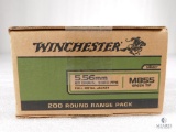 200 Rounds Winchester 5.56mm M855 Green Tip 62 Grain 3060 FPS Ammo