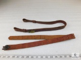 Vintage Military Style Leather Sling (Brass stamped 