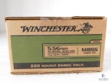 200 Rounds Winchester M855 Green Tip 5.56mm 62 Grain 3060 FPS FMJ Ammo