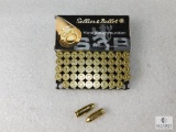 50 Rounds Sellier & Bellot 9mm Luger 124 Grain Brass Case Ammo