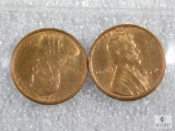 Lot of Two 1936-S Lincoln Wheat Cents