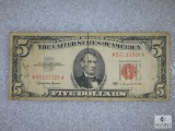 1963 $5.00 US Note Red Seal