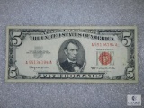 1963 $5.00 US Note Red Seal