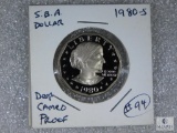 1980-S S.B.A. Dollar Deep Cameo Proof - Scuff on Chin