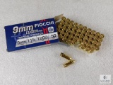 50 Rounds Fiocchi 9MM Ammo. 115 Grain FMJ 1200FPS.