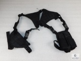 New Tactical Shoulder Holster With Double Magazine Pouch.