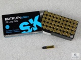 50 Rounds SK .22 LR Ammo Biathlon Sport