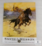 Smith & Wesson Tin Advertising Sign