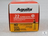 250 Rounds Aguila .22 LR Ammo 40 Grain High Velocity