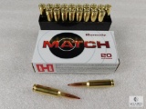 20 Rounds Hornady 6.5 Creedmoor Ammo. 147 Grain ELD Match.