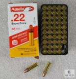 50 Rounds Aguila .22 Long Rifle Ammo. 40 Grain Soft Point High Velocity.