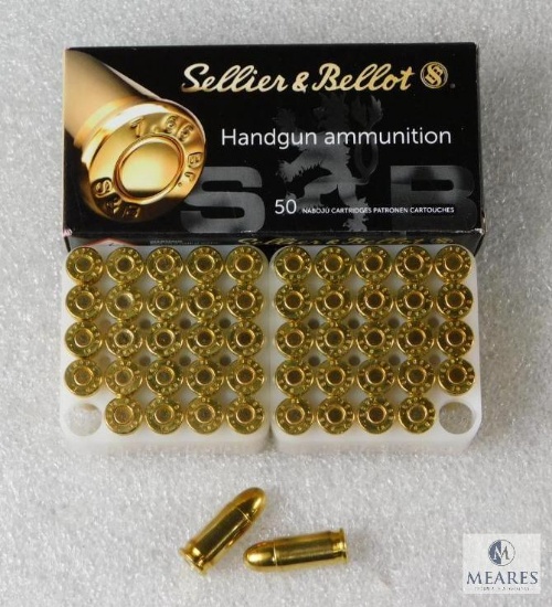 50 Rounds Sellier & Bellot .32 ACP Ammo. 73 Grain FMJ