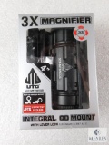 New UTG 3x Magnifier With Flip To Side Mount. Perfect For Magnification On A Red Dot.