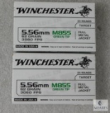 40 Rounds Winchester 5.56 Ammo. M855 62 Grain Green Tip 3060FPS