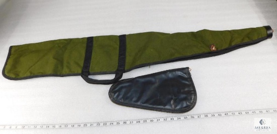 Lot Long Gun Nylon Storage Case & 13" Gun Rug